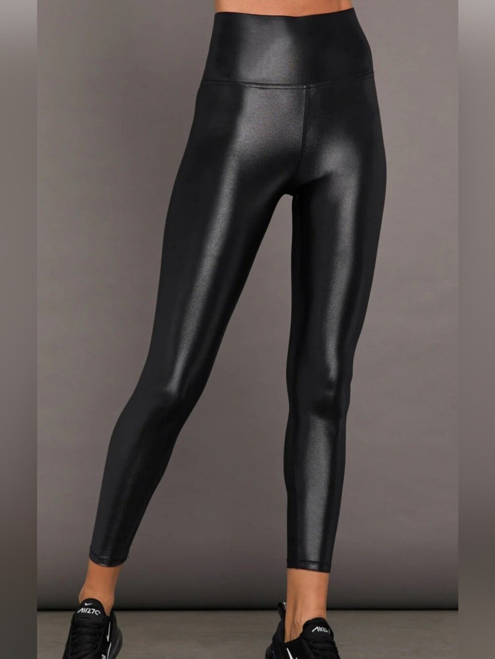 Carbon38 Metallic Takara Shine Glossy Shiny Legging S Black